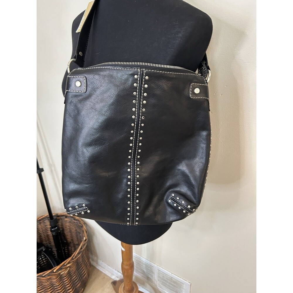 MICHAEL KORS NWT  ASTOR Large HOBO/SHOULDER BAG LEATHER  Studded Black Classic